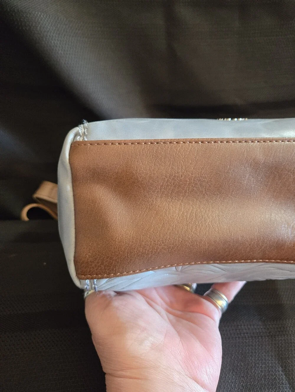 The Sak Light Blue Embossed Leather  Crossbody Bag NWOT